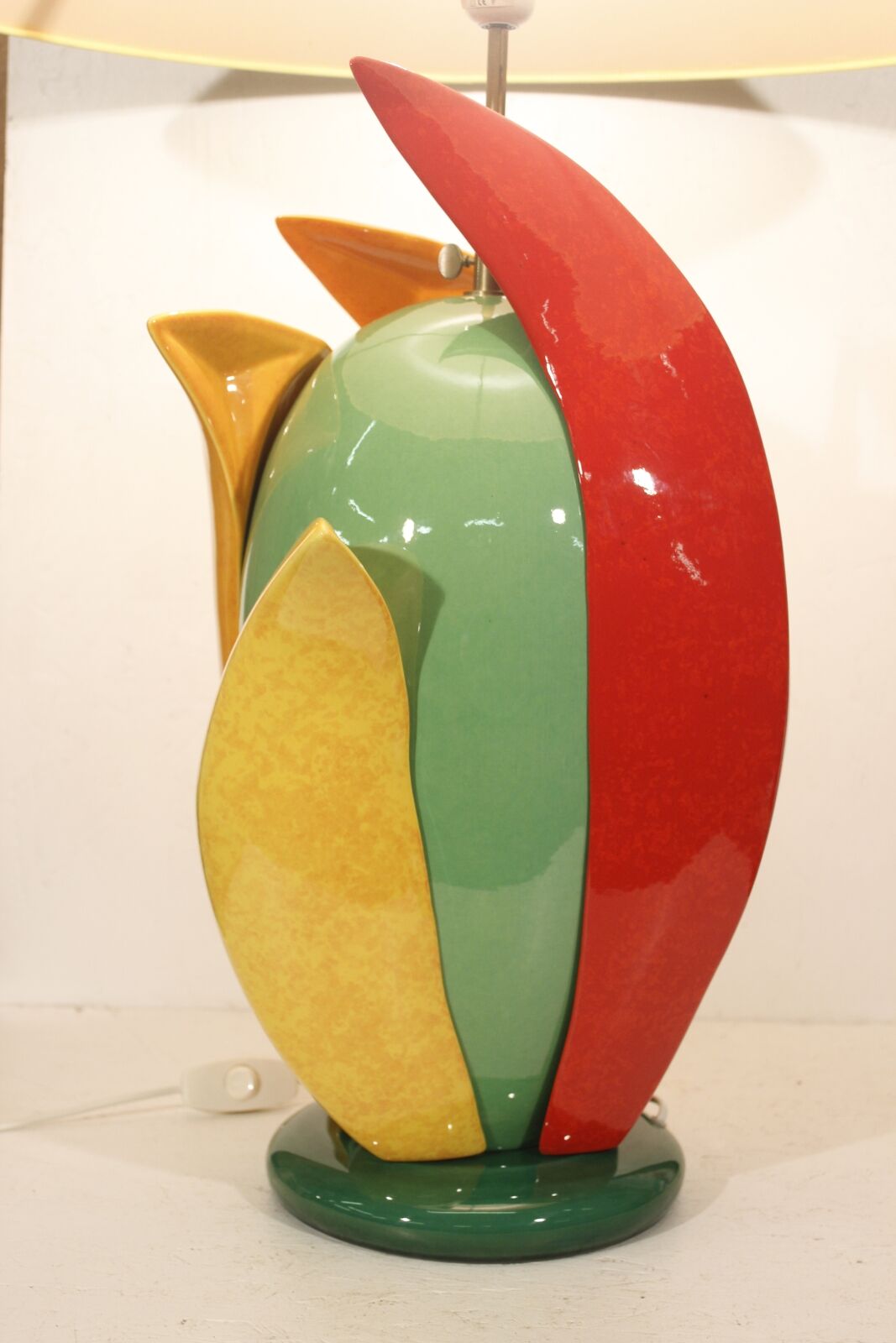 Ceramic lamp by François Chatain, France, 1990s