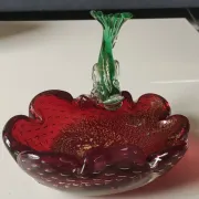 Large Ashtray/Tray Murano, Toso. Fish figurine.
