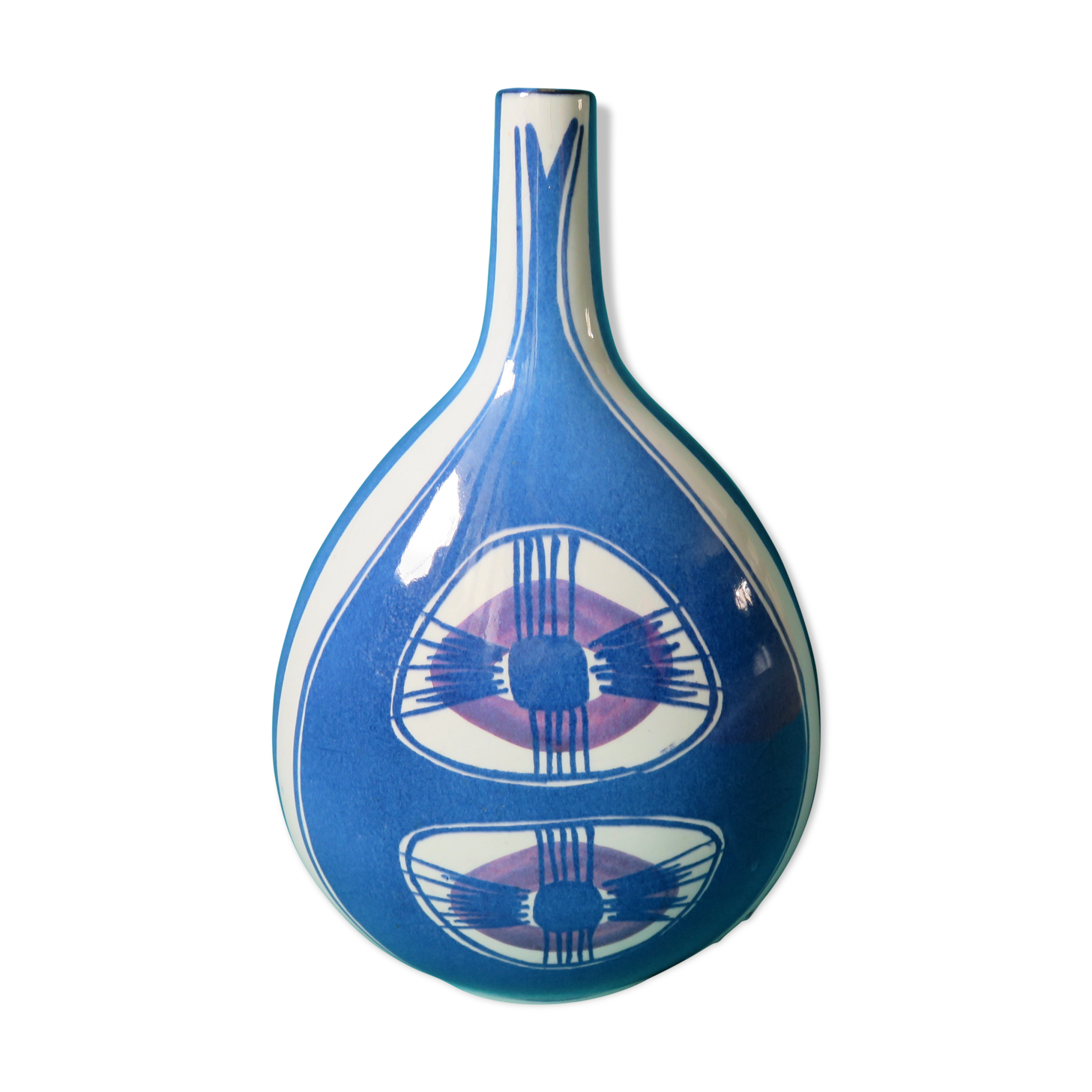 Vase by Anna Lisa Koefod, "Aluminia" Royale Copenhagen Denmark 1967