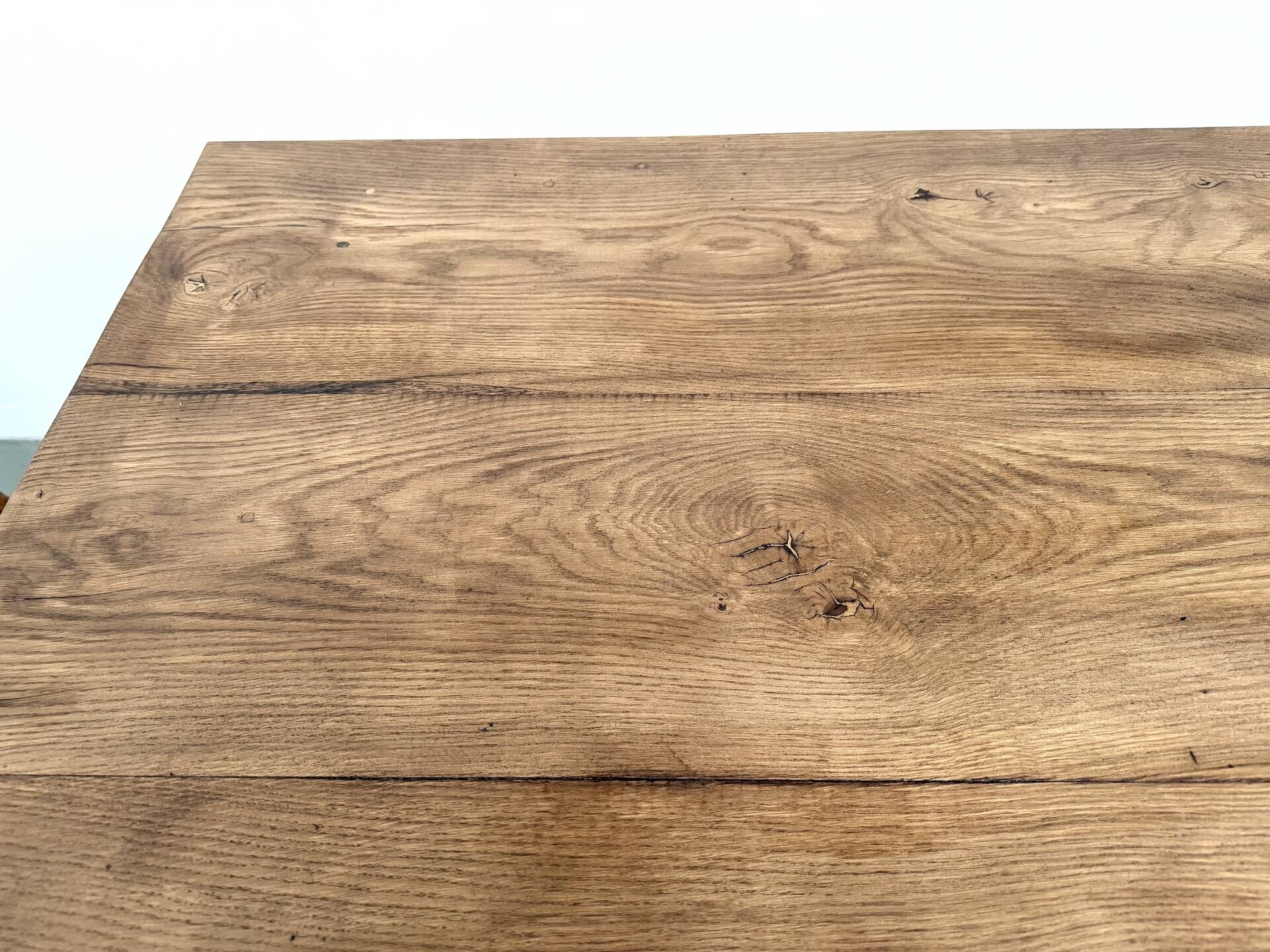 Very large farmhouse table in solid oak.