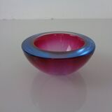 Sommerso Murano Glass Ashtray, Italy, 1960s