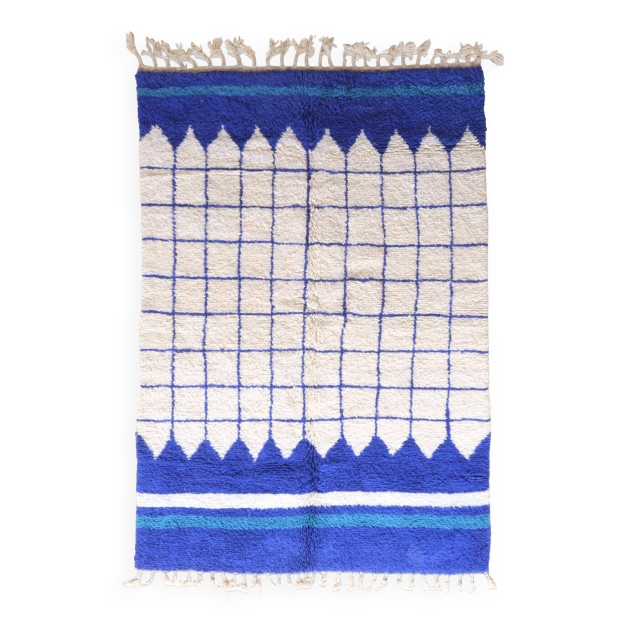 Contemporary Blue Rug - 264 x 180 cm