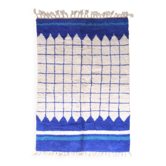 Tapis Bleu Contemporain - 264 x 180 cm