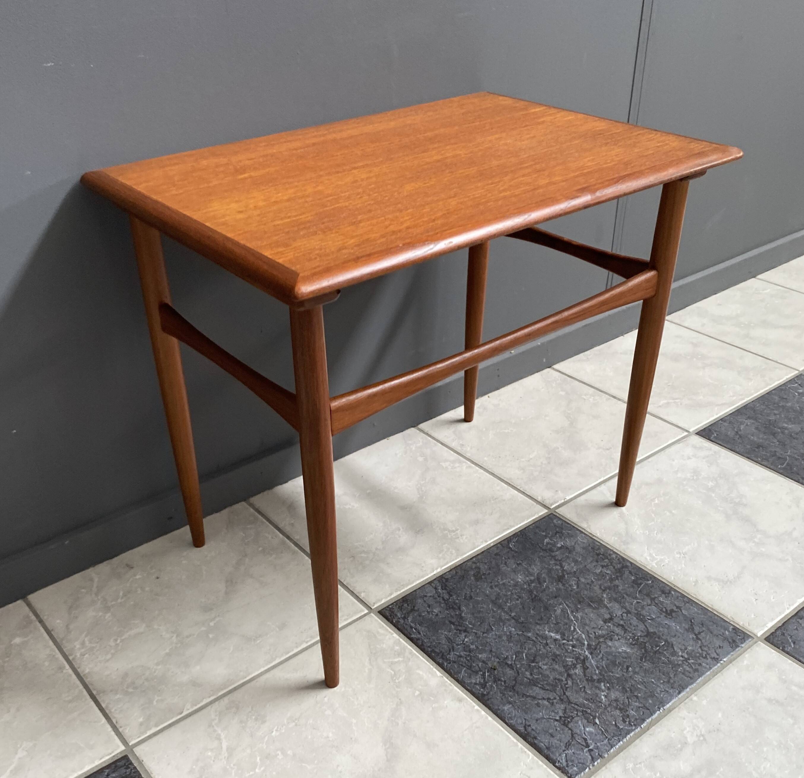 Teak side table by Kai Kristiansen Denmark 1960s