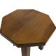Tables d'appoint hexagonales brutalistes en chêne, années 1950, lot de 3