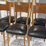 Set of 6 Scandinavian chairs, 1960s
