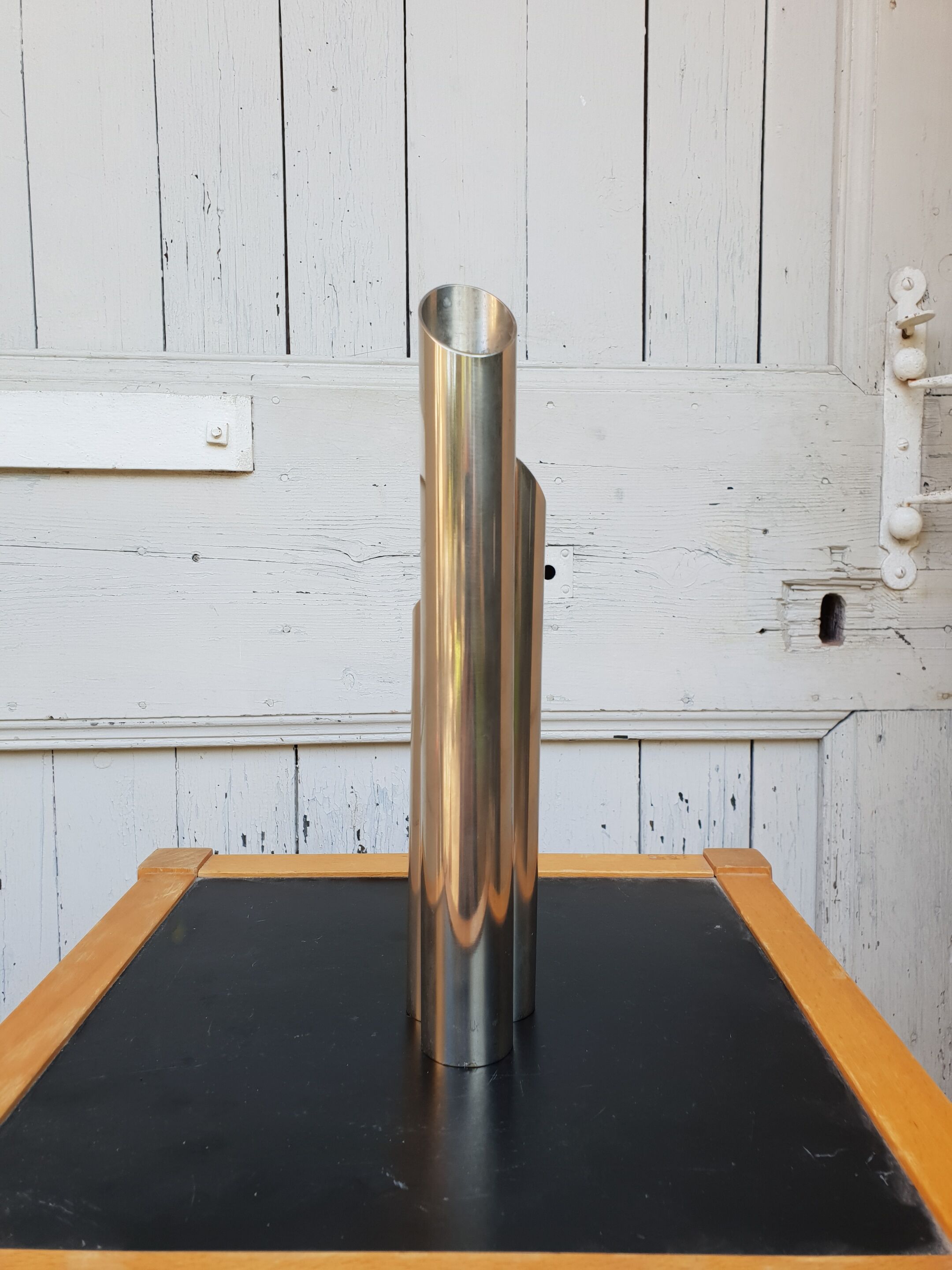 Silver metal soliflore 1970