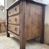 Solid elm aranjou chest of drawers