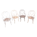 4 Garden armchairs