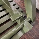 Vintage slatted fishing stool