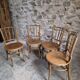 Set of 4 Fischel bentwood bistro chairs, Czechoslovakia, circa 1930–1950.