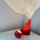 Vintage Space Age Red Magnetic Table Lamp by Brilliant Leuchten AG, Germany