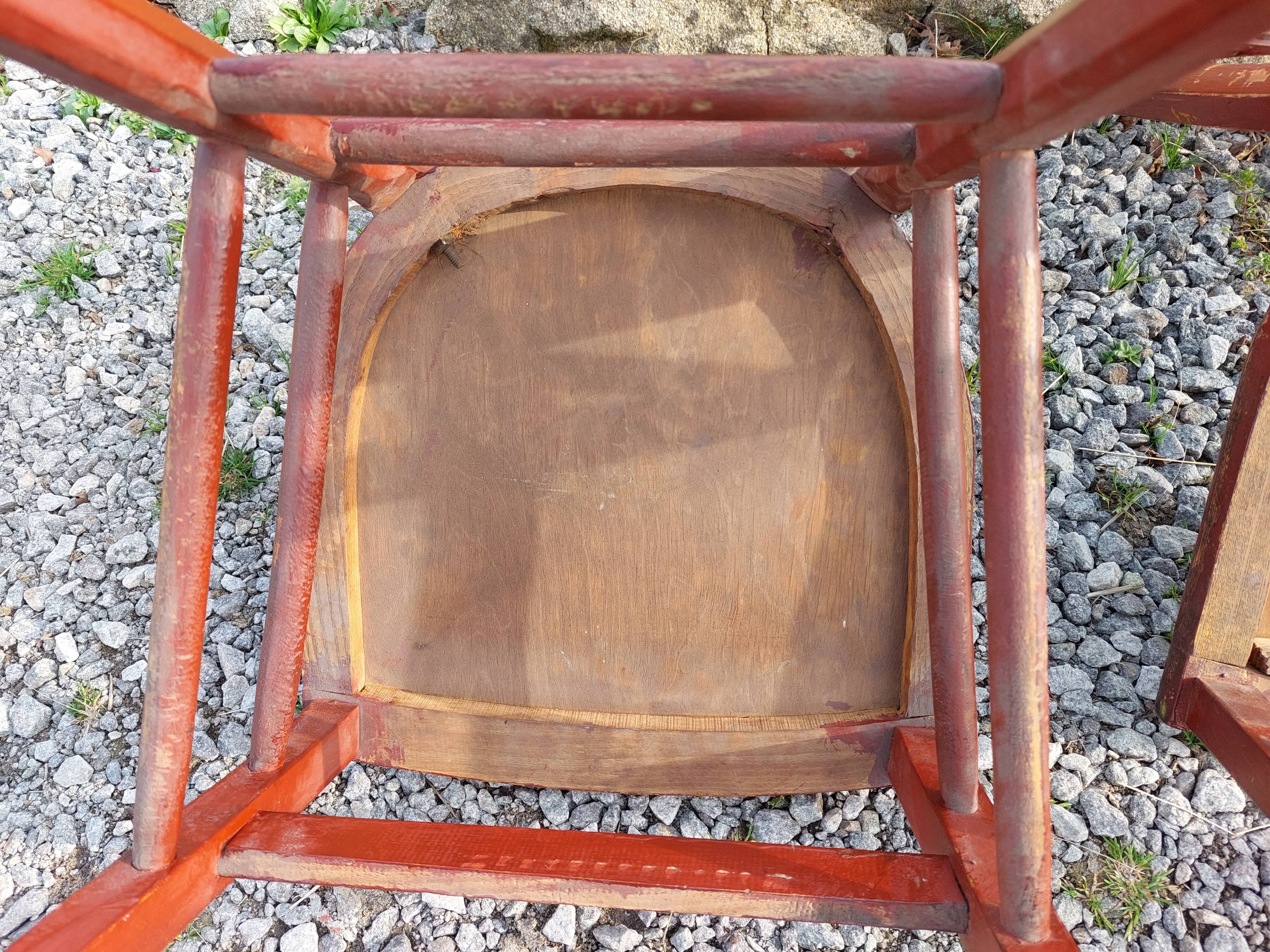 Bistro chairs with patterns