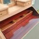 Antique secretary desk in marquetry, Louis XVI style.
