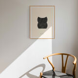 Geometric giclee art print, A3