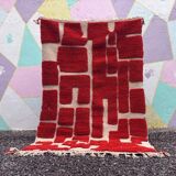 Red moroccan rug-Moroccan Boujaad Rug 150/250cm
