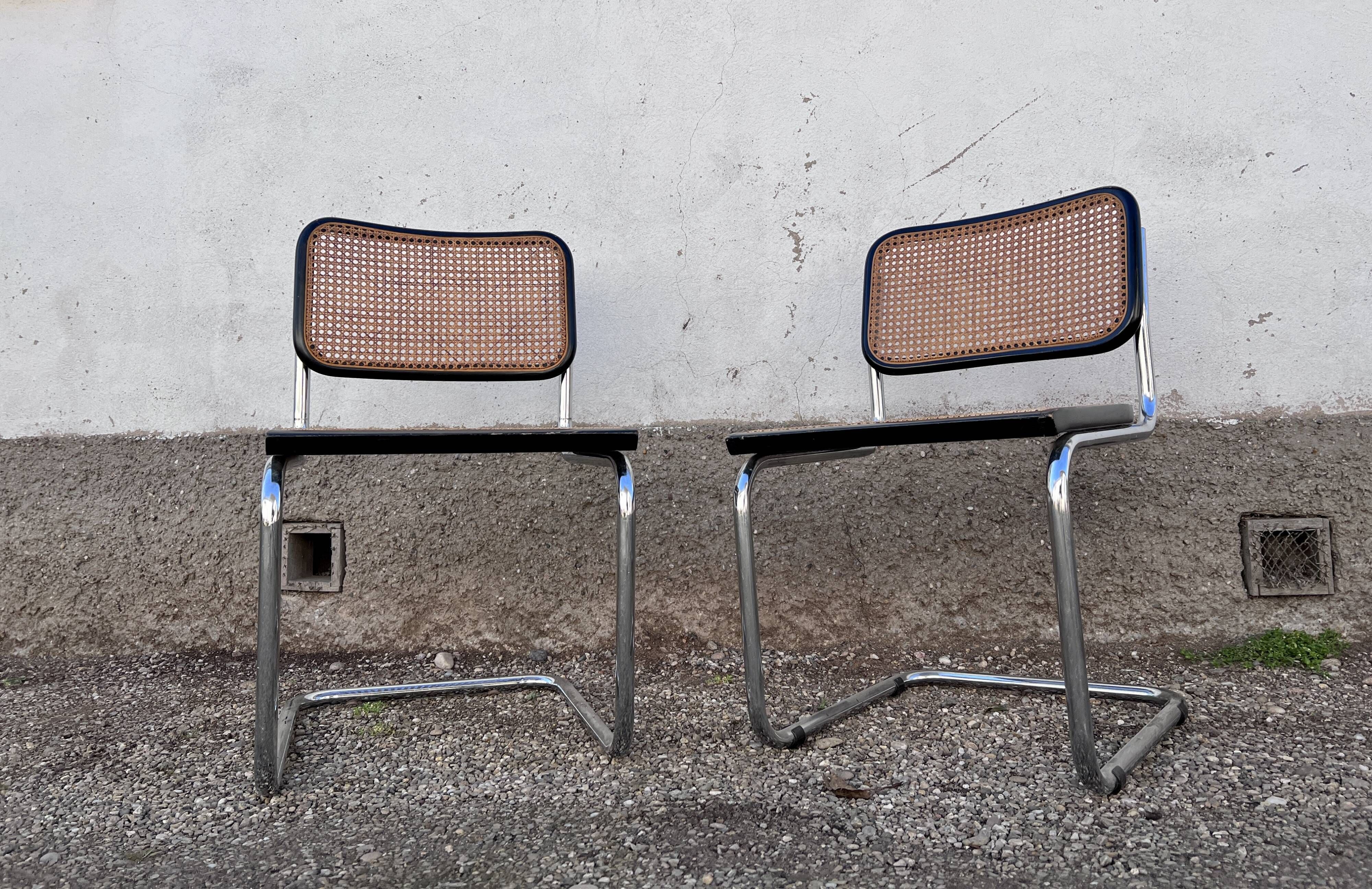 Pair of Cesca B32 chairs by Marcel Breuer, 1950