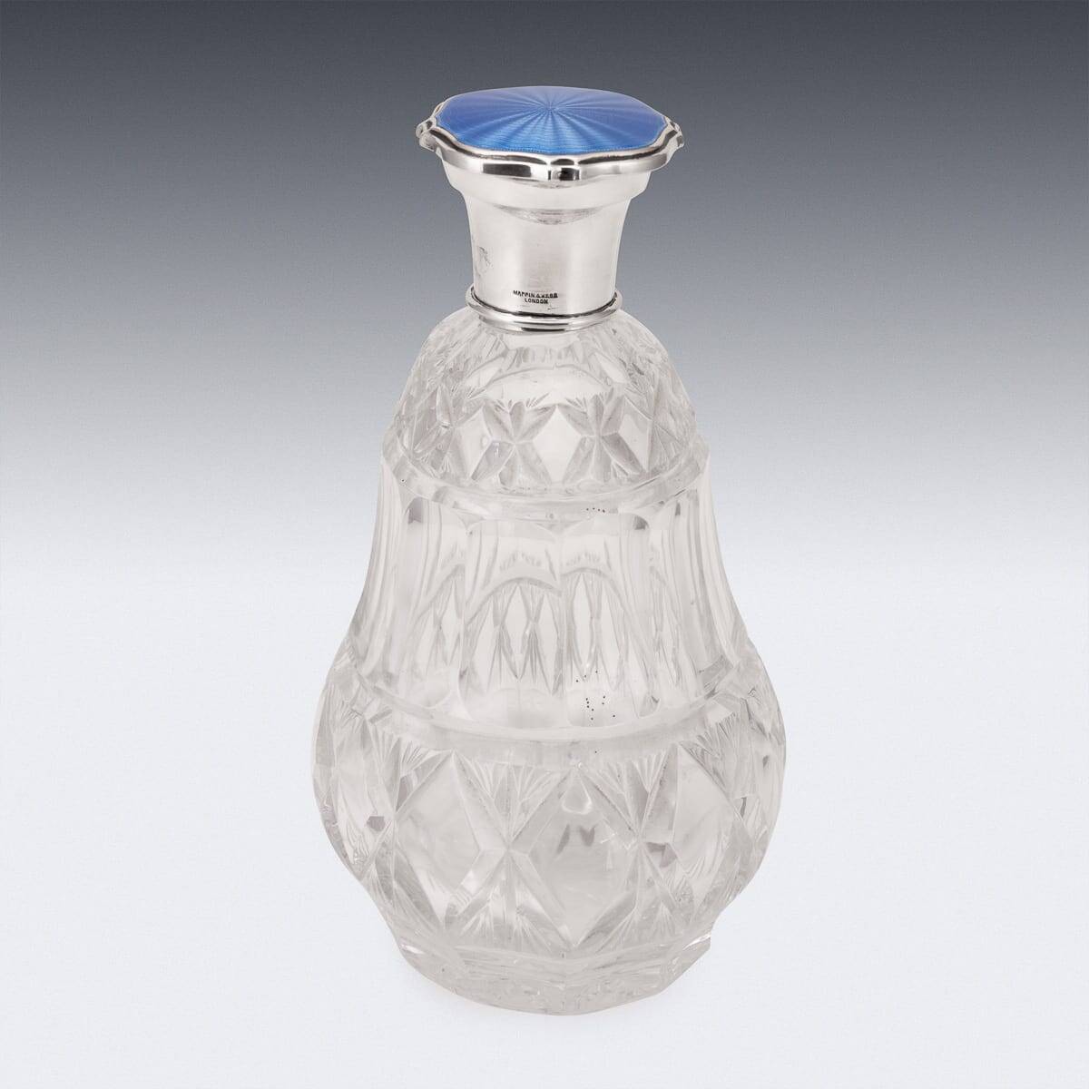 Antique 19thC Regency Solid Silver & Cut Glass Scent Bottle, London c.1812