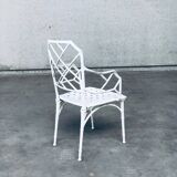 Calcutta Outdoor Armchair in Faux Bamboo by Hall Bradley for Brown Jordan, 1960s, Set of 4