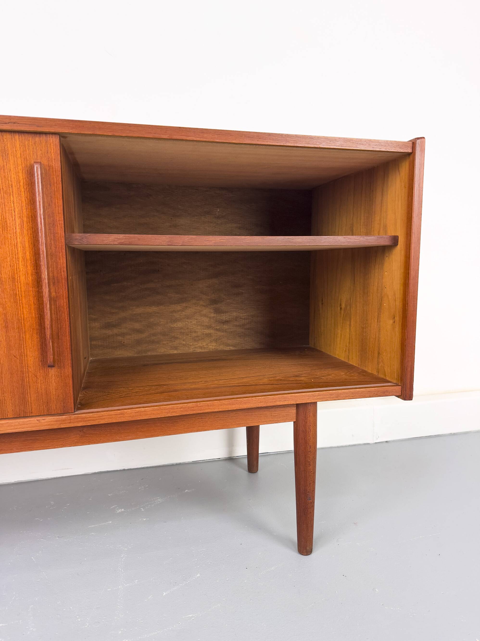 Vintage Sideboard in Teak with Drawers and Sliding Doors, 1960s