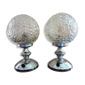 Table lamp pair Limburg Bubble 1960