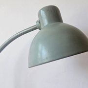 Industrial Desk Lamp Bauhaus, Marianne Brandt, Kandem, Glass Base, 1930s