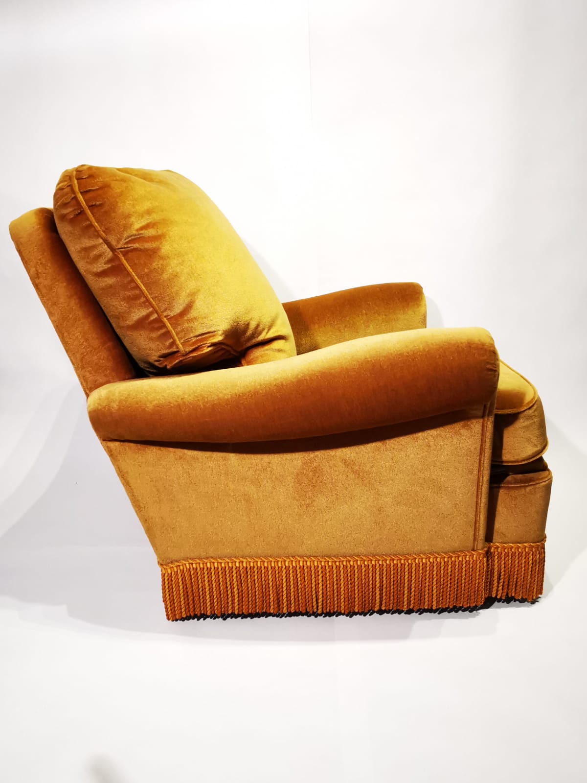 Velvet club chair