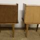 Pair of Vintage Bedside Tables Scandinavian Style 50s Vintage