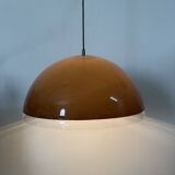 Mushroom hanging lamp brown , 1970s