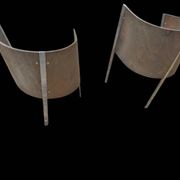 Pair of Paolo Pallucco & Mireille Rivier armchairs, Merry-Go*round model