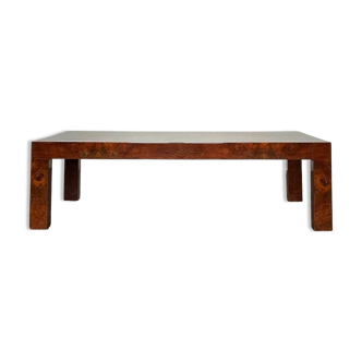 Elm burl coffee table