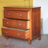 Wooden chest of drawers with 3 drawers, storage furniture, antique furniture, Art Deco.