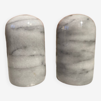 Carrara marble salt and pepper shaker