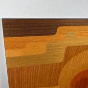 Mid-century wood veneer intarsia wall panel, 1960s