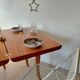 Spectacular Art Deco modular Console Table in walnut burl - 2 in 1