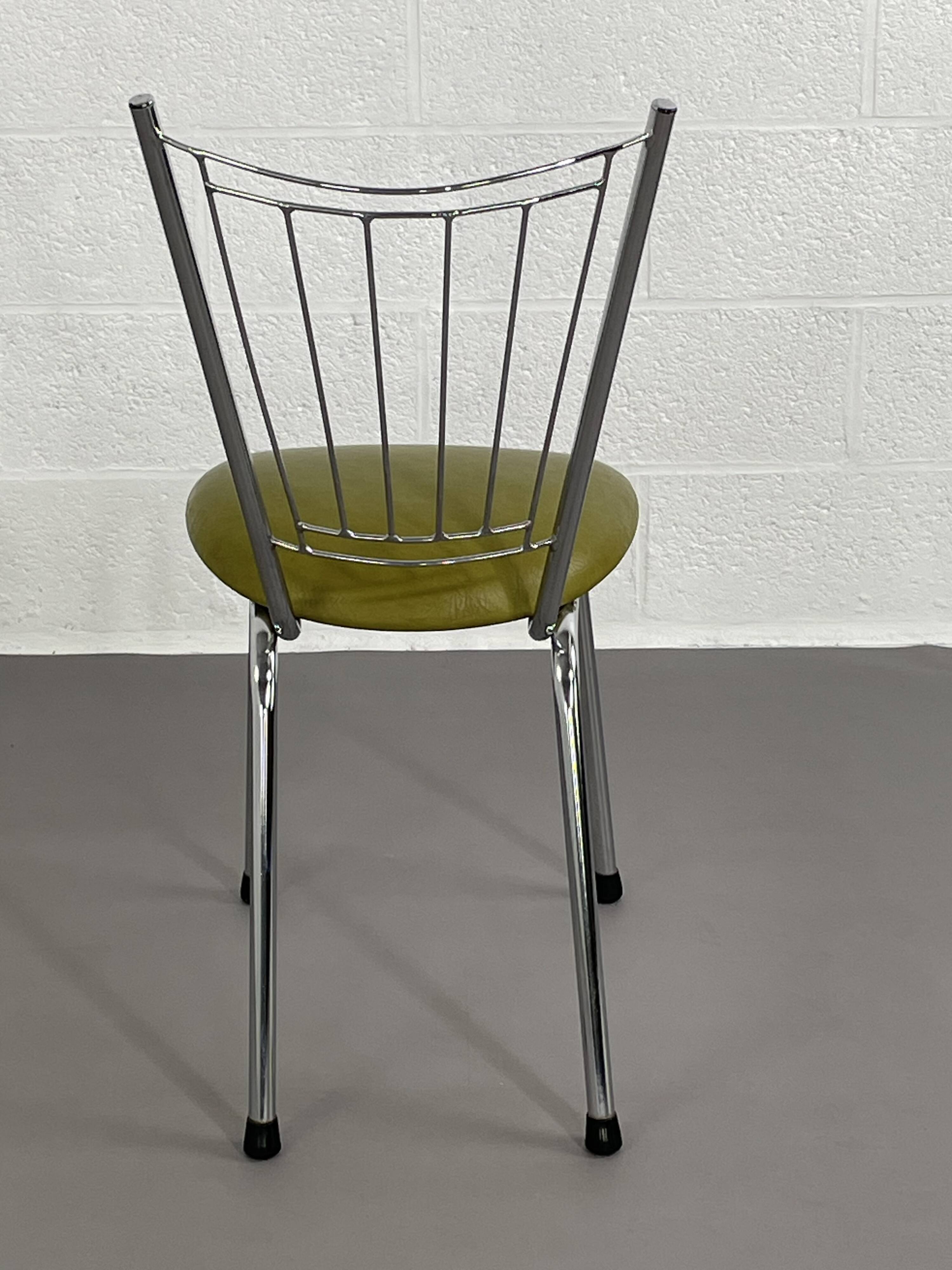 Vintage chrome metal chair