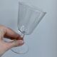 Set of 4 crystal wine glasses 60s