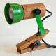 Spot applique orientable sur pince années 70