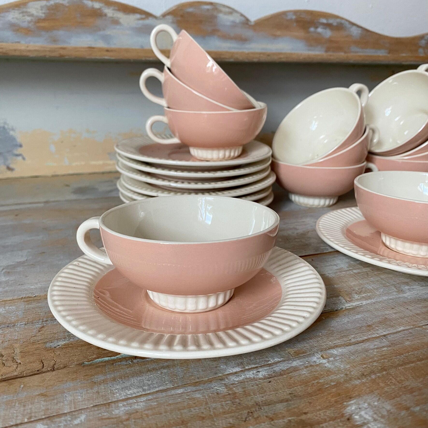 Ensemble de tasses et soucoupes  Villeroy et Boch