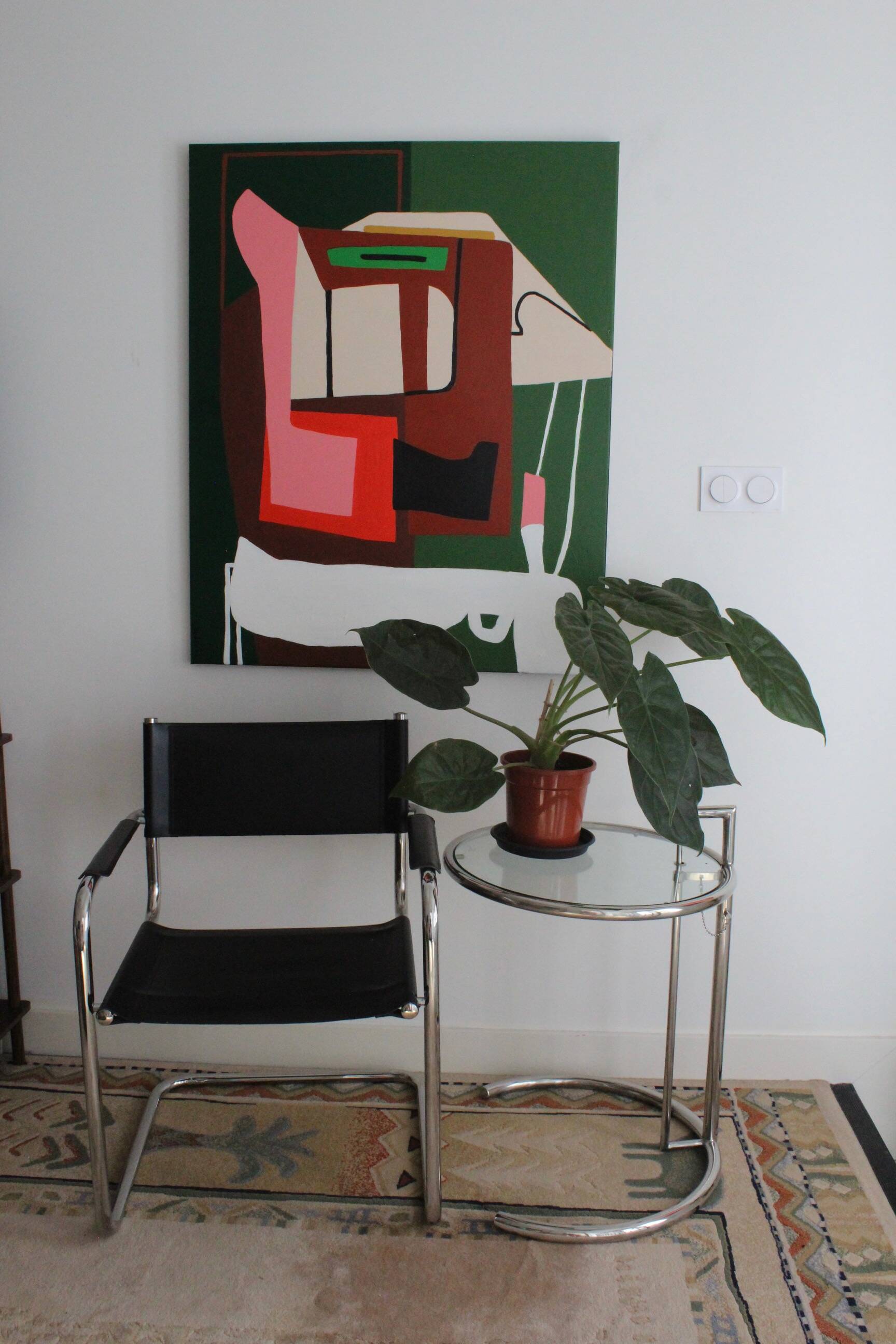 Geometric abstract on canvas "Serenity"