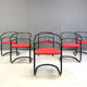 Post modern dining chairs, 1980s