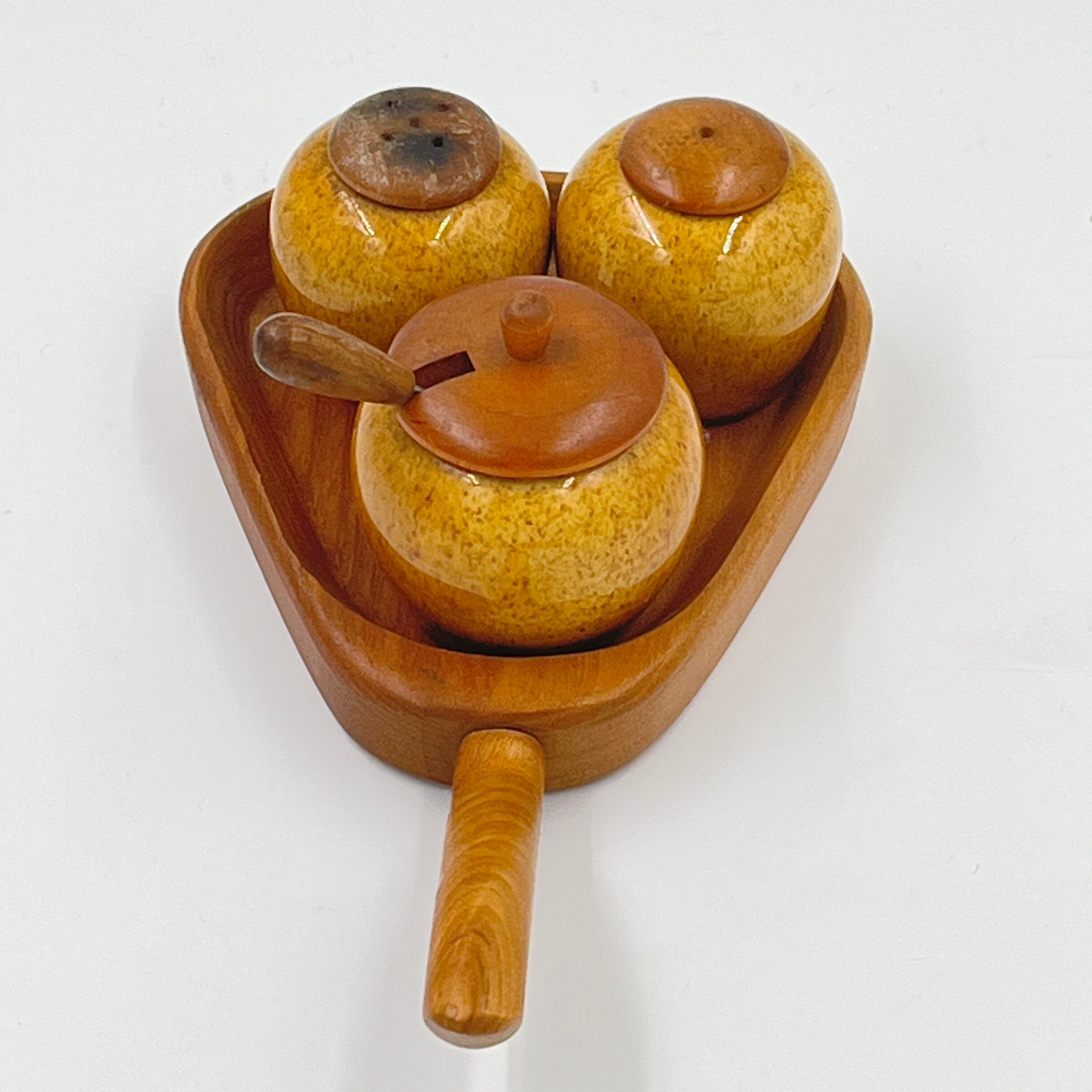 Set poivre et sel et condiment en céramique de Jie Gantofta