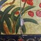 Vintage Chinese cabinet gold leaf / flowers and birds / bohemian