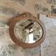 Art Deco oval mirror, restored
