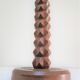 Solid wood lamp foot "diamond tip" years 40-50