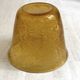 Champagne bucket from the Biot glassworks in blown glass, ochre colour.