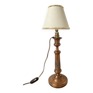 Lampe ancien bougeoir électrifié