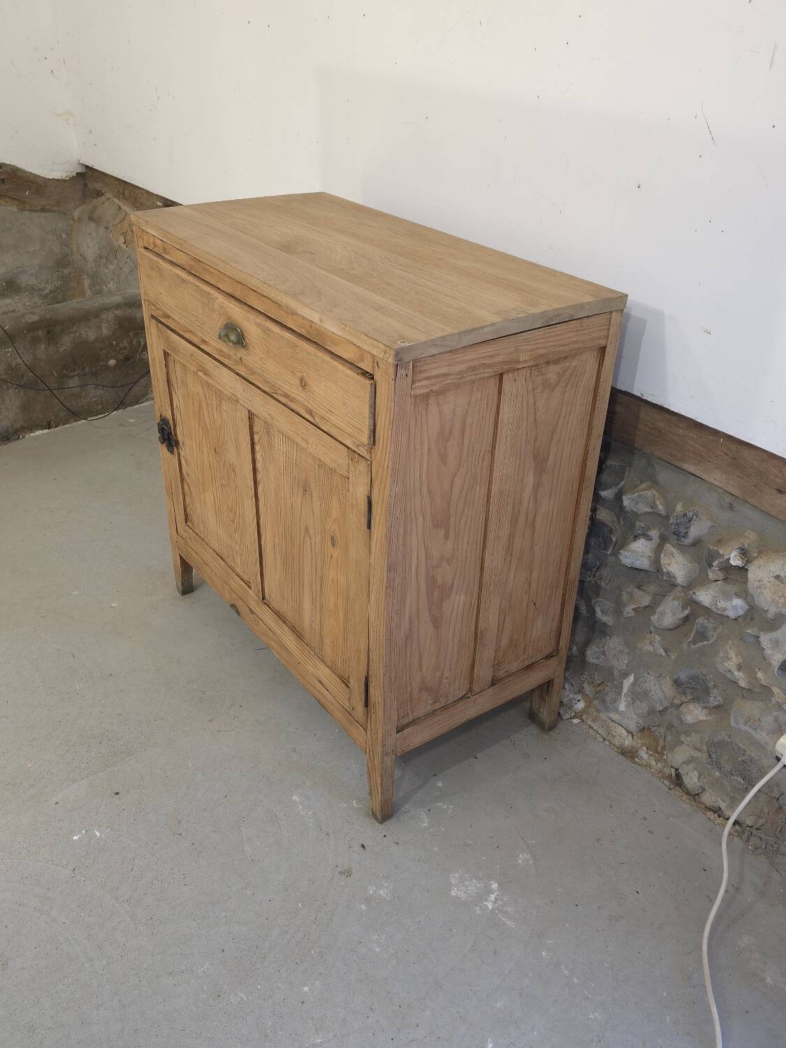 Jam cabinet, Parisian buffet in raw wood