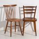 Vintage dining chairs Thonet / TON (c.1920-1950). Set of 8 pieces.