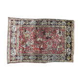 Tapis vintage persan ghoum soie 108x164 cm